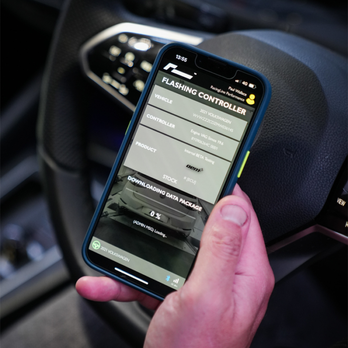 Racingline PDM и App-Connect с Инструменти за флашване и кабел