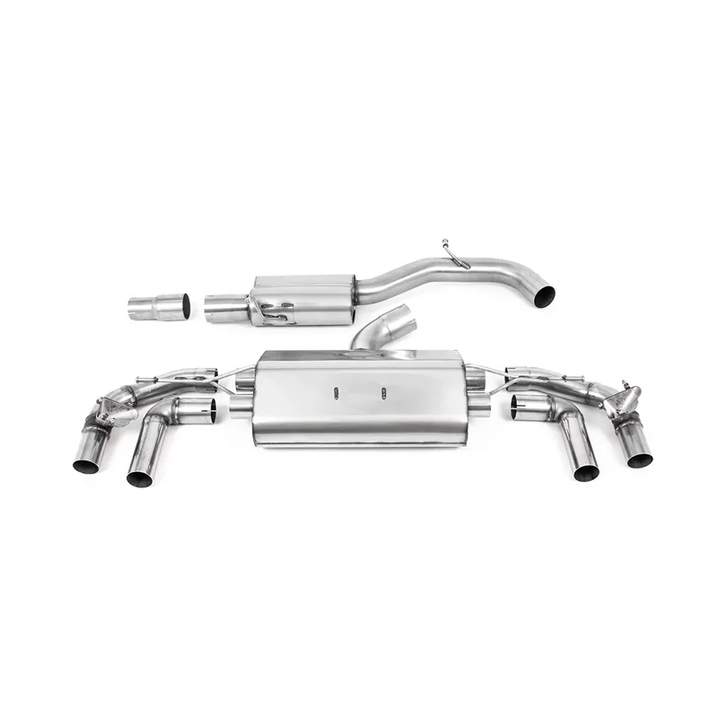 Milltek Resonated Изпускателна Система за VW Golf MK8 R - MIlltek Particulate Filter-back