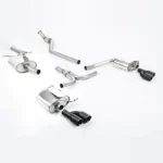 Milltek Cat-back Resonated Изпускателна Система за Audi A4 B8 2.0 TFSI S Line 2008-2011