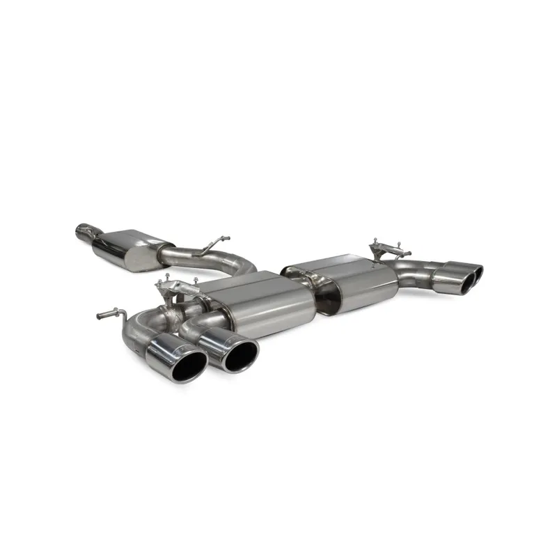 SVW054_3QUARTER-900x900_ Scorpion Cat-back Resonated с електронни клапани за VW Golf R MK7.5 2017-2020