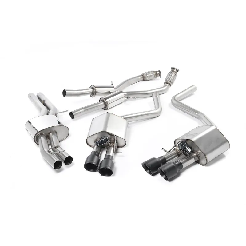 SSXAU464_1_ Milltek Cat-back Resonated Изпускателна Система Audi S8 D4 2013-2018