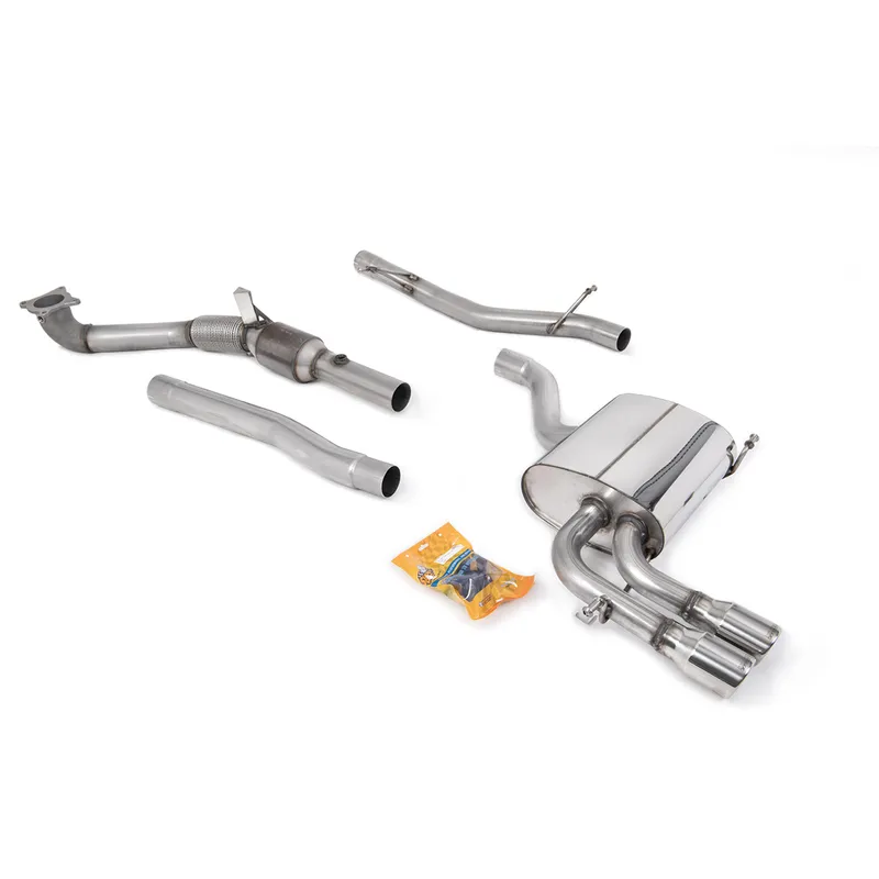 Milltek Turbo-Pack Изпускателна Система с HJS Катализатор Audi A3 8P 2.0 TFSI Quattro Sportback 2004-2012